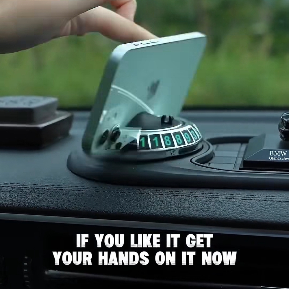 BMW Dashboard Phone Mount - Black and Silver